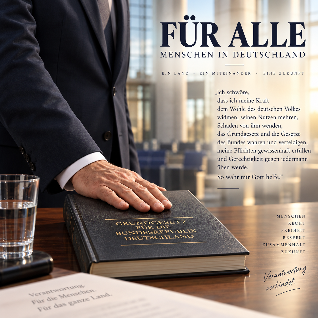 Cover von Für Alle Menschen in Deutschland -  Artikel 56 Grundgesetz